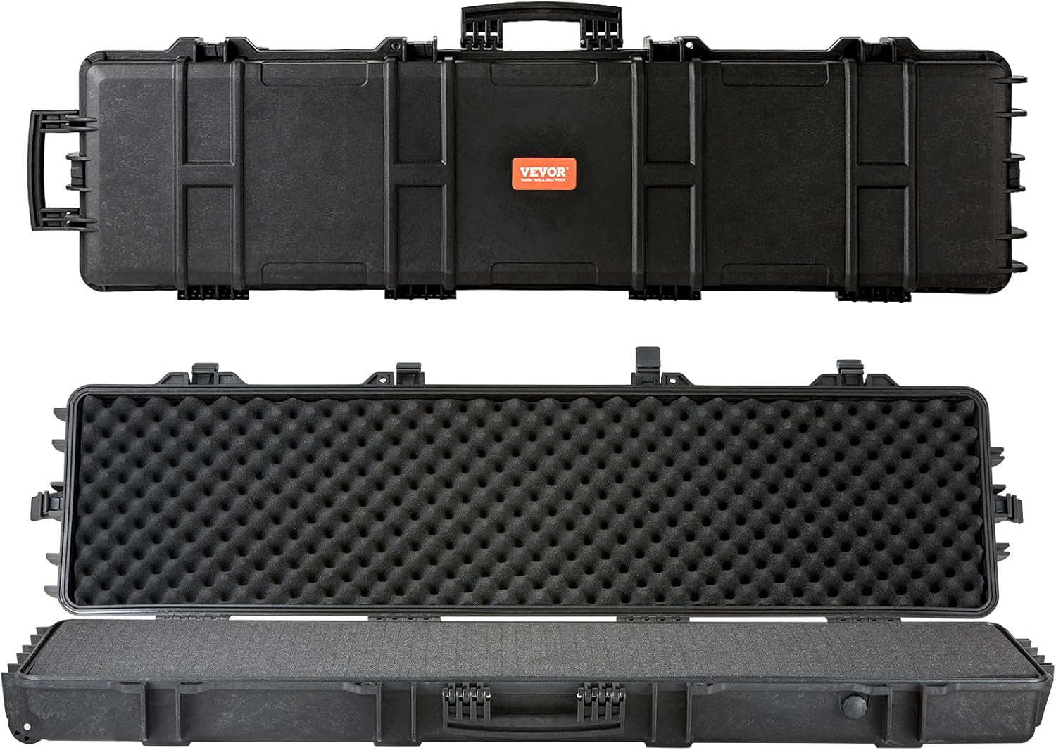 VEVOR Rifle Case, Rifle Hard Case with 4 Layers Fully-protective Foams, Lockable Hard Gun Case with Wheels, IP67 Waterproof & Crushproof, for Rifles or Shotguns - Image 9