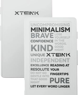 XTEINK X4 E-Book Reader (Developer Edition), 4.3" Pocket E-Ink eReader, Physical Page-Turn Buttons, Ultra-Thin 0.23" & 2.72 oz, Magnetic-Ready Design, Distraction-Free Reading, 16GB, Frost White