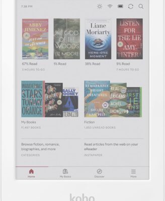 Kobo Clara Colour | Colour eReader | 6” Glare-Free Colour E Ink Kaleido™ 3 Display | Dark Mode Option | Waterproof | Audiobooks | 16GB of Storage | White